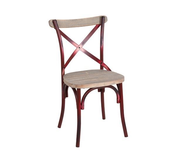 Εικόνα της Καρέκλα Destiny Wood, Antique Red Ε5189,20