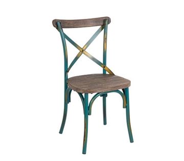 Εικόνα της Καρέκλα Destiny Wood, Antique Turquoise Ε5189,70