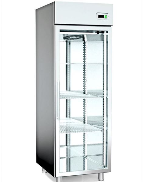 Εικόνα της Ψυγείο Θάλαμος Συντήρηση με 1 Πόρτα με Τζάμι και Ψυκτικό Μηχάνημα, 70x81 cm