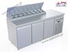 Εικόνα της Ψυγείο Πάγκος Σαλατών - Πίτσας Συντήρ, με μηχανή, με 2 πόρτες GN  & Χωρητ 6 gn 1/4, Διάσταση 138x70x86/96 cm