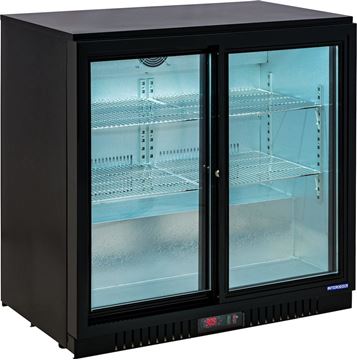 Εικόνα της Ψυγείο Back Bar Συντήρηση Επιτραπέζιο Με Συρόμενες Πόρτες, 208 lt, ICG-0208SB INTERCOOL