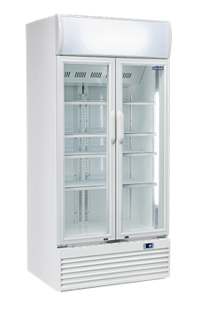 Εικόνα της Ψυγείο Βιτρίνα Αναψυκτικών Διπλό, με 2 ανοιγόμενες πόρτες 1.00 m 800 lt