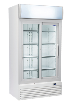 Εικόνα της Ψυγείο Βιτρίνα Αναψυκτικών Διπλό, με 2 συρόμενες πόρτες 1.00 m 800 lt