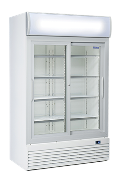 Εικόνα της Ψυγείο Βιτρίνα Αναψυκτικών Διπλό, με 2 συρόμενες πόρτες 1.20 m 1000 lt
