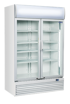 Εικόνα της Ψυγείο Βιτρίνα Διπλή, με Ανοιγόμενες Πόρτες, 120 cm 1000 lt