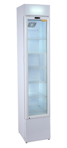 Εικόνα της Ψυγείο Βιτρίνα Συντήρησης Λευκή Μονή με Φωτεινή Μετώπη 36 cm, 105lt.