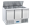 Εικόνα της Ψυγείο Πάγκος Σαλατών- Τοστ με 3 πόρτες, 136.5 cm 350 lt